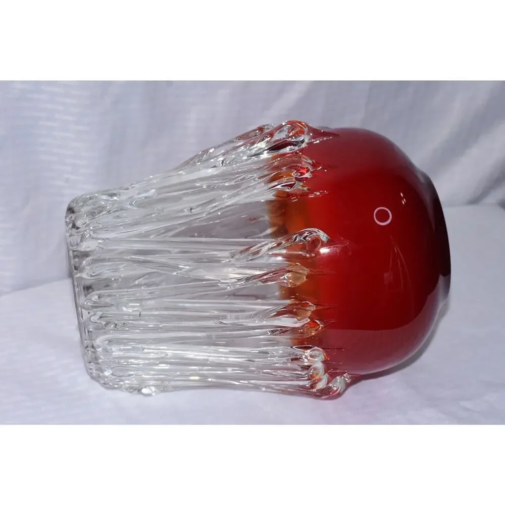 Italian Murano Enrico Cammozza Sculpture Studio Hand Blown Glass Vase